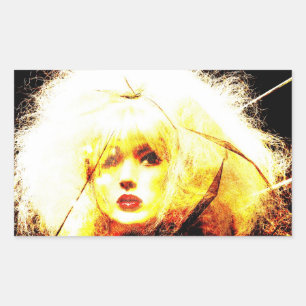 Manic Kin 4 Rechteckiger Aufkleber