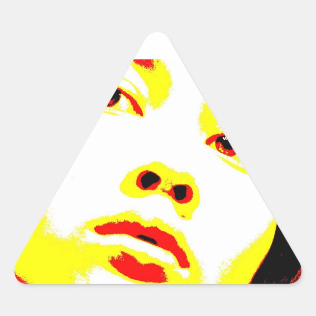 Manic Kin 6 Dreieckiger Aufkleber (Vorderseite)