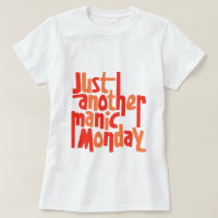 Manic Monday 80er Retro Pop Culture Typografy