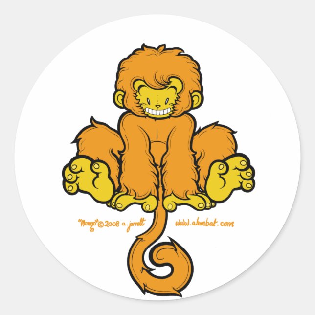 Manic Mongo Sticker 1 (Vorderseite)