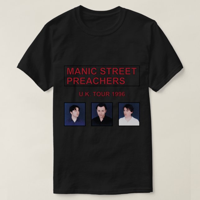 Manic Street Preachers Uk 1996 T - Shirt (Design vorne)