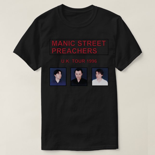 Manic Street Preachers Uk 1996 T - Shirt (Design vorne)