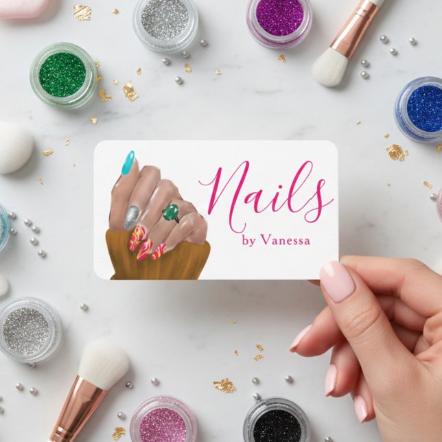 Manicurist Beauty Salon Nail Technician Visitenkarte (Von Creator hochgeladen)