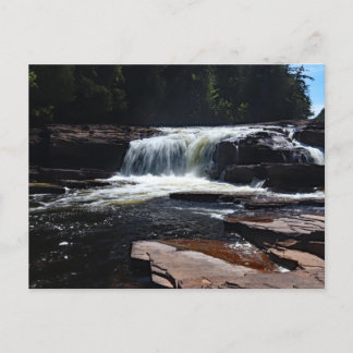 Manido Falls, Porcupine Mountains, Michigan Postkarte