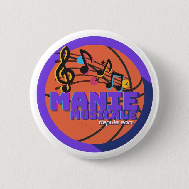 Manie Musicale Button (Vorderseite)