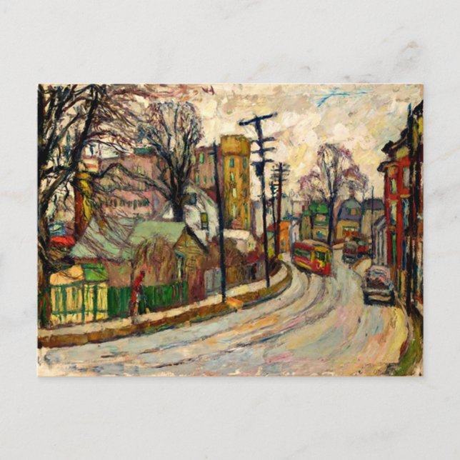Manievich - Eine Straße in der Bronx Postkarte (Vorderseite)