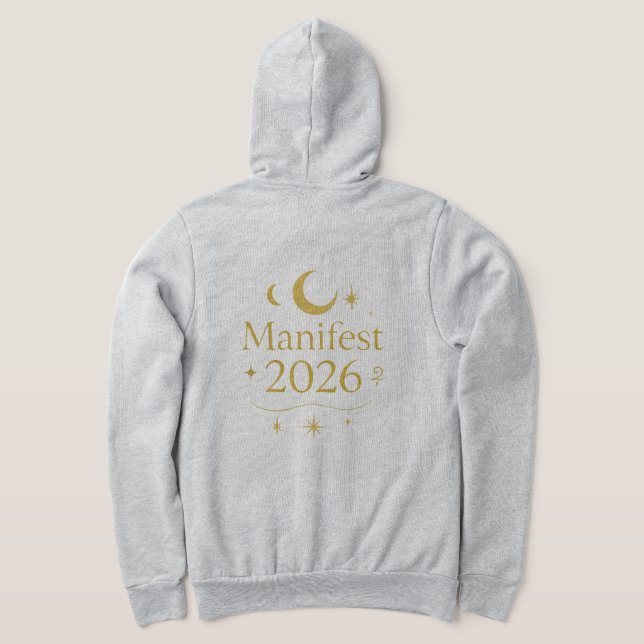 Manifest 2026 Hoodie with Gold Moon & Stars | Mini (AblageHinten)