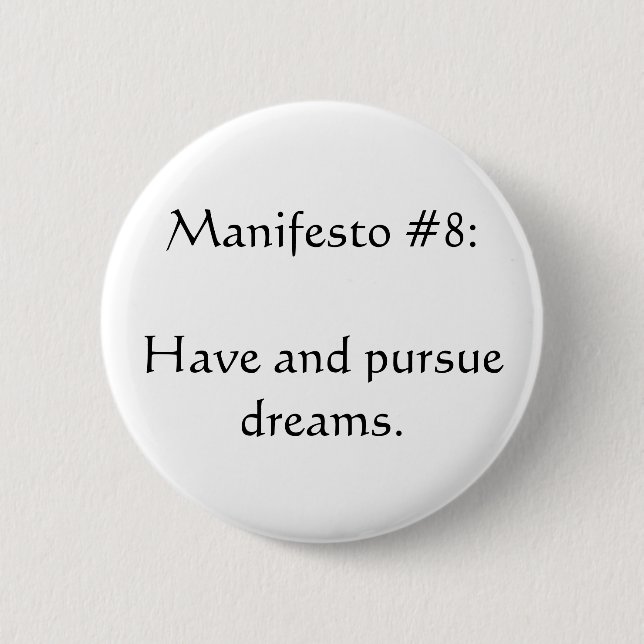 Manifest #8 button (Vorderseite)