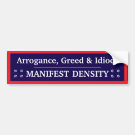 Manifest Density Bumper Sticker Autoaufkleber