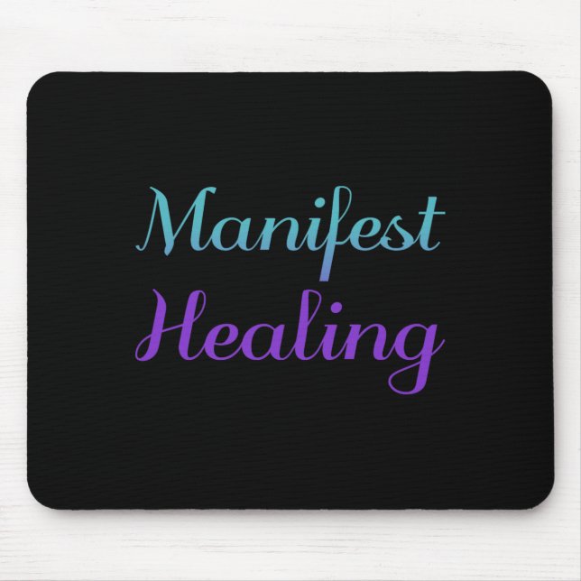 Manifest Healing Suizidprävention Premium Mousepad (Vorne)