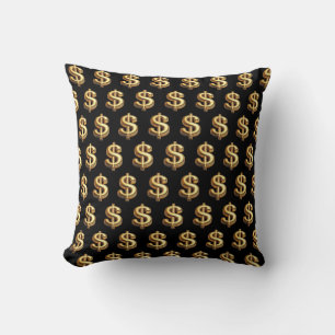 Manifest Wealth Dollar Zeichen Blende Kissen