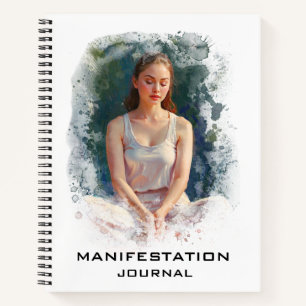 *~* Manifestation AP85 Manifesting Meditating Girl Notizbuch