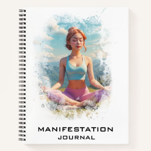 *~* Manifestation AP85 Manifesting Yoga Lady Notizbuch