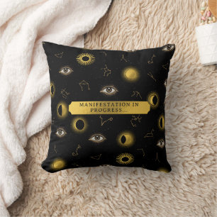 Manifestation Celestial Sun & Moon Zodiac Eye Kissen