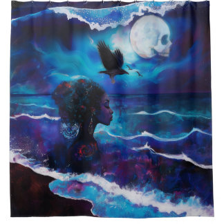 Manifestation der Absicht okkult dunkle Hexerei Ku Duschvorhang