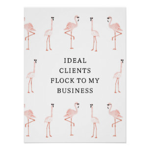 Manifestation der Flamingo-Bejahung Poster