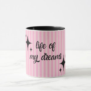 Manifestation einer positiven Affirmation Girly Ta Tasse