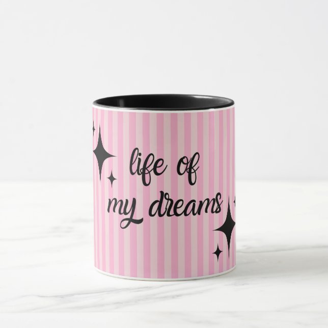 Manifestation einer positiven Affirmation Girly Ta Tasse (Zentrum)