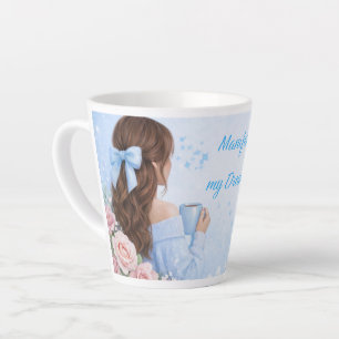 Manifestation Latte Girl Tasse Kaffee Liebhaber