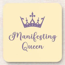 Manifestation Lila Briefe der Königin Getränkeuntersetzer