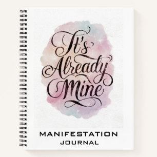 *~* Manifestation Manifesting AP85 Spiral Notebook Notizbuch