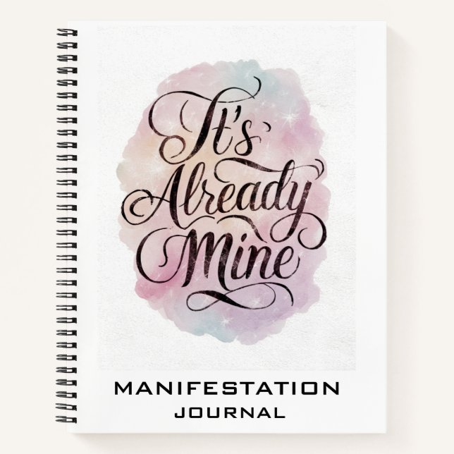 *~* Manifestation Manifesting AP85 Spiral Notebook Notizbuch (Vorderseite)
