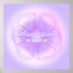Manifestation meines Traumlebens Aura Gradient Äst Poster