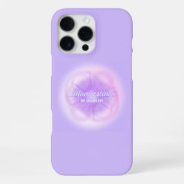 Manifestation meines Traumlebens Lila Aura Glow Gl iPhone 16 Pro Max Hülle