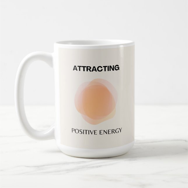 Manifestation, positive Spiritualität, Affirmation Kaffeetasse (Links)