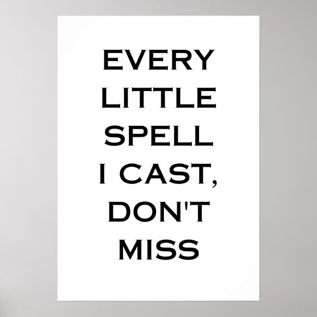 Manifestation Quote Typography Design Poster (Vorne)