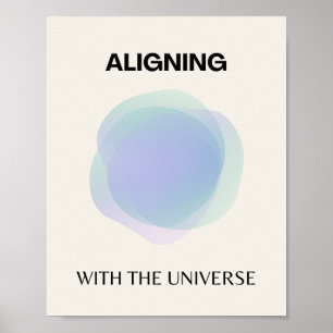 Manifestation spirituelle Kunst, Energie Aura stra Poster