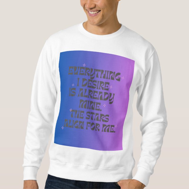 Manifestation Sweatshirt (Vorderseite)