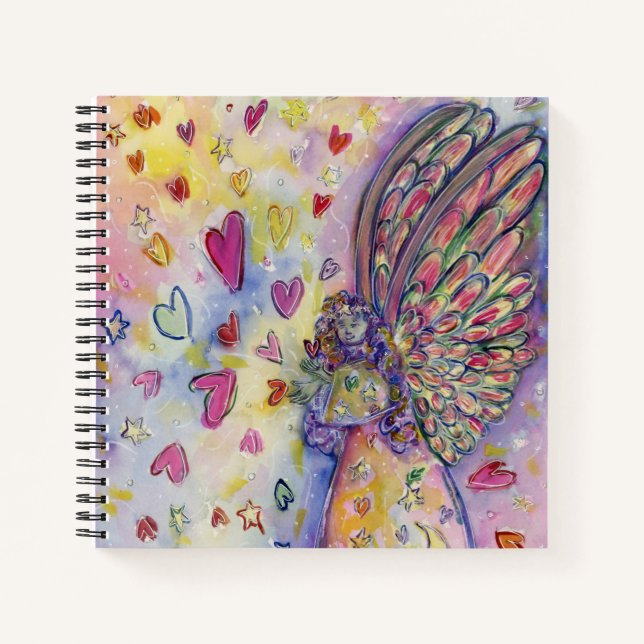 Manifestation Universe Angel Art Journal Notizbuch (Vorderseite)