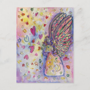 Manifestation Universe Guardian Angel Art Postcard Postkarte