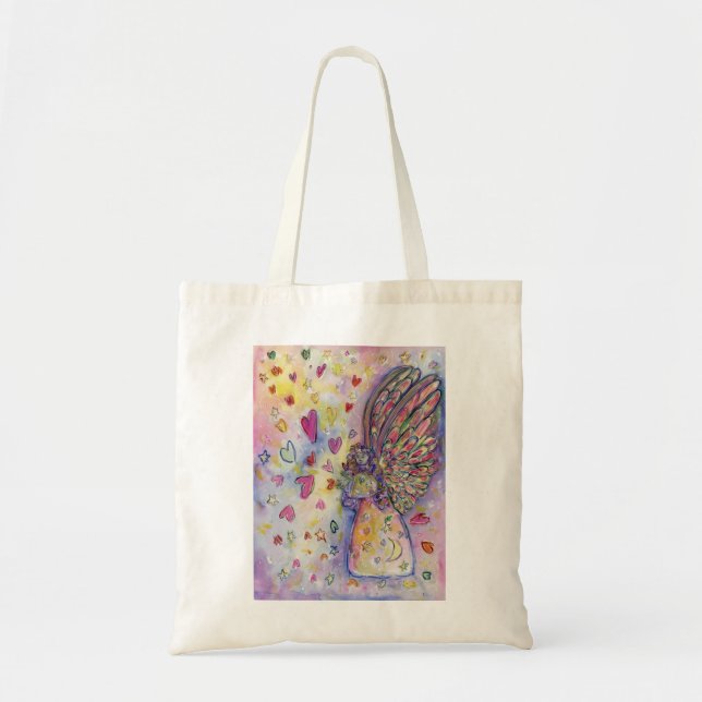 Manifestation Universe Guardian Angel Art Tote Bag Tragetasche (Vorne)