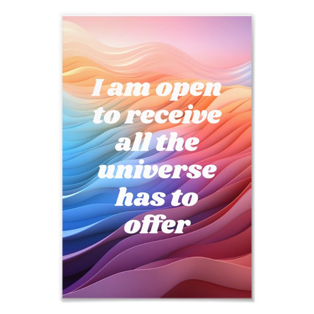 Manifestations Affirmation Poster (Vorne)