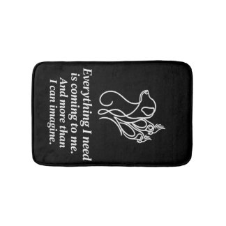 Manifestations-Affirmations-Zitat Badezimmer-Matte Badematte