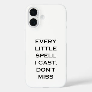 Manifestations-Zitat-Typografie-Design iPhone 16 Hülle