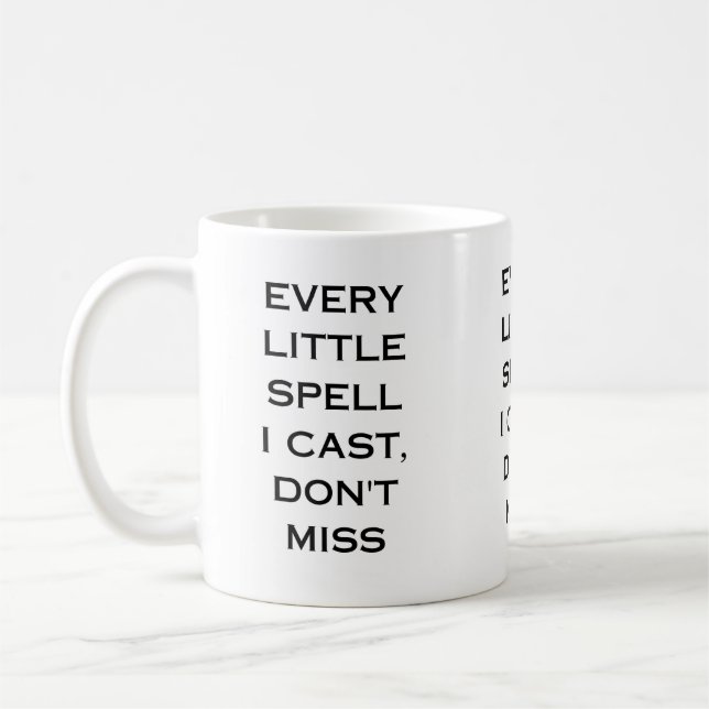 Manifestations-Zitat-Typografie-Design Kaffeetasse (Links)
