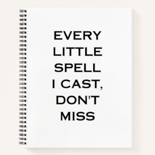 Manifestations-Zitat-Typografie-Design Notizbuch