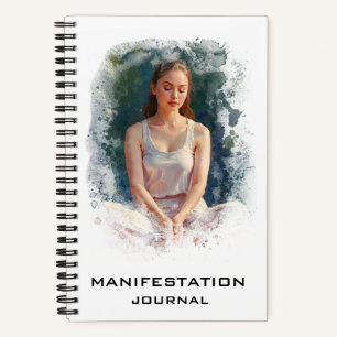 *~* Manifestationsmanifestation Meditating Girl AP Notizbuch