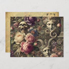 Manifesting Mythos - Gotik Viktorianisch Feiertagspostkarte