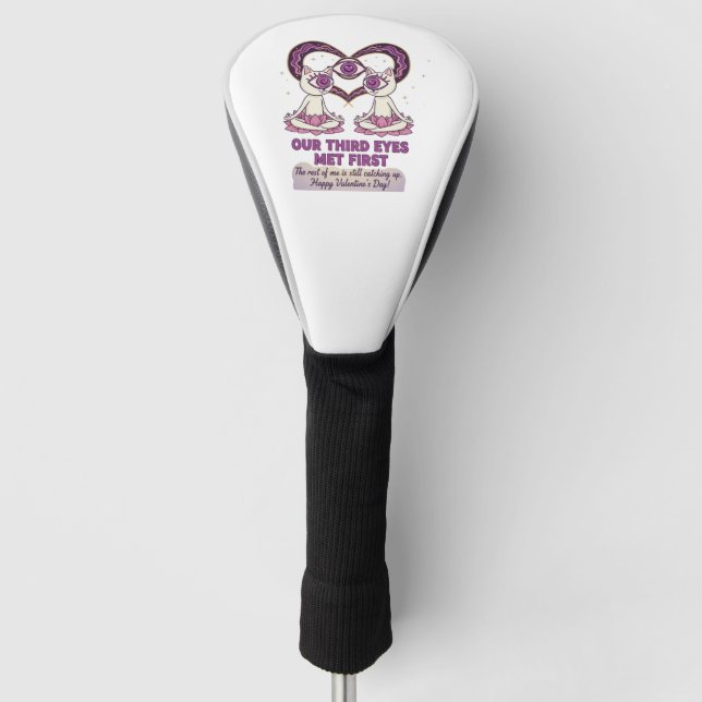 Manifesting Soulmate valentine's day Golf Headcover (Vorderseite)