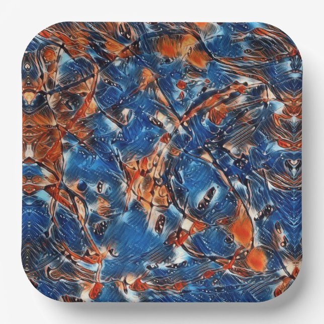 Maniküre 4 pappteller (Vorderseite)