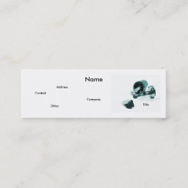 Maniküre in Schwarz und Weiß Mini Visitenkarte