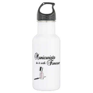 Maniküre machen es mit Finesse Edelstahlflasche