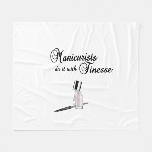 Maniküre machen es mit Finesse Fleecedecke (Vorderseite (Horizontal))