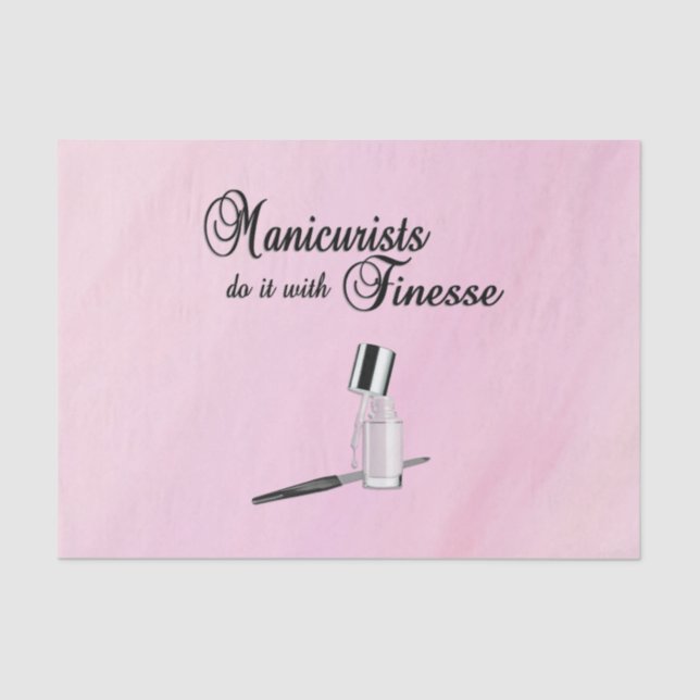 Maniküre machen es mit Finesse Seidenpapier (Vorderseite)