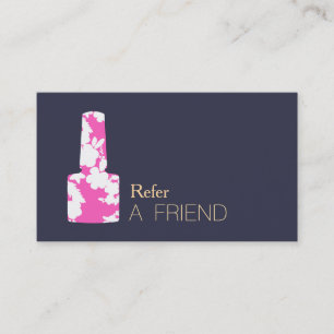 Maniküre Nail Salon Refer A Friend Empfehlungskarte