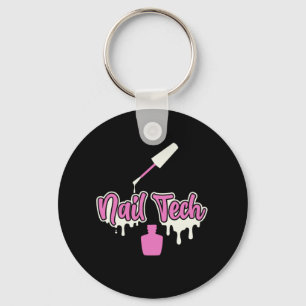 Maniküre Nail Tech Polnisch Farbe Schönheit Pedicu Schlüsselanhänger
